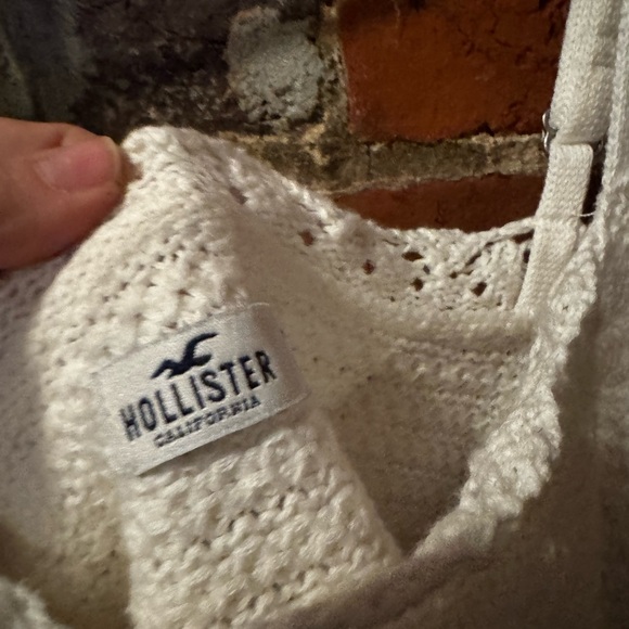 Hollister White Crochet Women Top - Picture 6 of 9